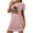 Pink, variant on Aobny Black Chemise Nightgowns for Women Cat-Print Festival Chemise Short Sleeve Short Family Matching Pajamas,XXL