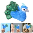thumbnail image 3 of Mini marioneta de dedo de pavo real, marioneta de mano interactiva, accesorio para contar historias de animales para niños, lindas figuras de peluche, juguete para juegos de rol, recuerdo de fiesta, 3 of 5