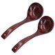 thumbnail image 2 of Cucharón De Sopa, 2 Piezas Seguro Con Cuchara De Madera Estilo Simple De Madera De Alcanfor Para Cocinar ANGGREK Otros, 2 of 8