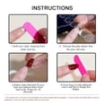 thumbnail image 6 of 3D Flower Press on Nails Medium Almond Fake Nails with Rhinestone Design Summer Pink Petals Full Cover Glue on Nails Glossy Gel Flowers False Nails Reusable Artificial Nails for Women 24Pcs, 6 of 7