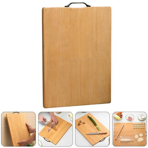 YUYUETIME Household Kitchen Tool 1Pcs Khaki Bamboo Cutting Board for Rolling Noodles 35.4*9.8in
