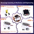 thumbnail image 2 of Kit de juguetes científicos 6 en 1, kit de experimentos científicos educativos con juguetes de robot solar, kits científicos para niños, 2 of 7