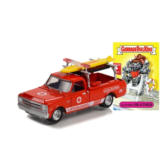 1968 Chevy C-10 Pickup w/ Surfboards, Red - Greenlight 54070C/48 - 1/64 Scale Diecast Car