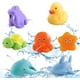 thumbnail image 1 of Juguetes de baño para bebés, 7 piezas de divertidos animales rociadores, juguete de piscina para jugar con agua, juguete para el desarrollo del bebé, juguetes de ducha para niños y niñas, 1 of 5
