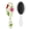 White-15, variant on Ethnic Boho Style Hair Brush, Artistic Detangler Paddle Comb with Rustic Vintage Print, Gentle for All Hair Types