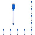 thumbnail image 1 of sweethay Teachers Artist Blackboard Painting Pen with Pencil Smooth Markers Erasable Stationery Handwriting Eraser Writing Chalkboard Azul oscuro 10piezas, 1 of 6