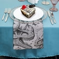 thumbnail image 4 of Werpe Dinosaurs Cloth Napkin Reusable Polyester Home Decor Set of 6 4 PCS, 4 of 7