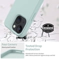 thumbnail image 6 of Compatible with iPhone 15 Case with Screen Protector,Upgraded Liquid Silky Soft Silicone Cover,Fashionably  for Women and Girls,Protective Phone Case 6.1",Mint Green, 6 of 12