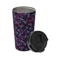 thumbnail image 2 of Goofa Purple Butterfly for Insulated Travel Coffee Mug Spill Proof Leak Proof 16 OZCoffee Tumbler Reusable Coffee Cups with Lids Thermos for Hot and Cold Drink, 2 of 8