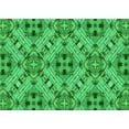 thumbnail image 1 of Ahgly Company Indoor Rectangle Patterned Neon Green Area Rugs, 2' x 5', 1 of 6