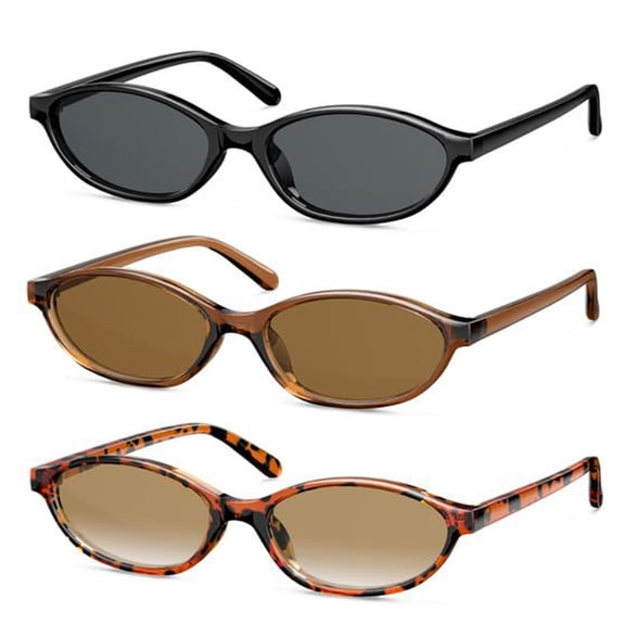 KALIYADI Cat Eye Sunglasses for Women Vintage Cateye Sun Glasses UV400 Protection(3 Pack)