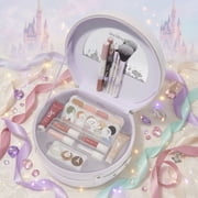 Ulta Beauty Box Disney Edition, 28 Piece Makeup Set - Face Palette, Eye Shadow Palette, Eyeliner, Primer, Brow Powder & Wax, Liquid Blush, Lip Gloss & Brushes, Travel-Friendly Gift Set