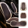 thumbnail image 1 of Cojín ventilado para coche de verano - funda de asiento refrigerada transpirable de seda de hielo, malla de panal 3D, ajuste universal para sedán y SUV, 51,57x18,5 pulgadas, beige, 1 of 6