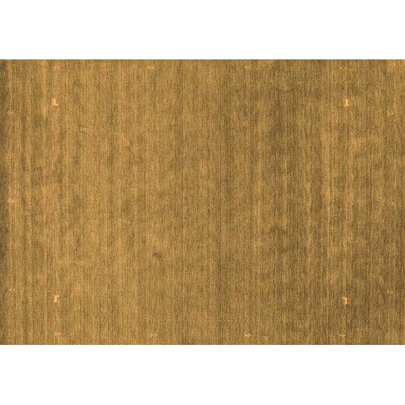 Ahgly Company Indoor Rectangle Abstract Orange Contemporary Area Rugs, 3' x 5'