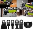 thumbnail image 4 of Hojas de Sierra Multiherramientas Oscilantes Estándar de 6 piezas, material de acero con alto contenido de carbono, se adapta a muchas arramientas eléctricas de rápido, hojas, 4 of 7