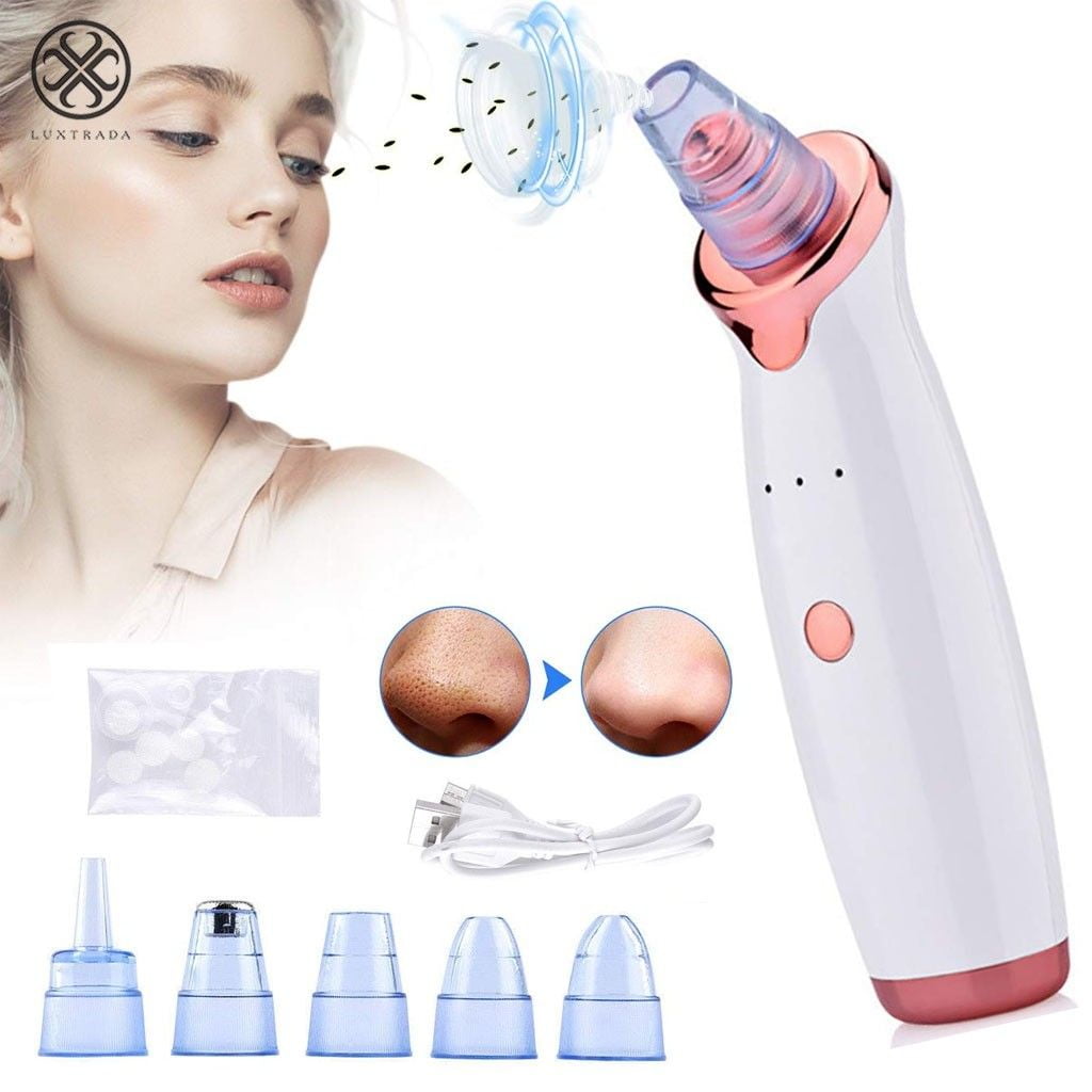 Blackhead Remover Vacuum,Upgraded Facial Pore Cleaner,Electric Acne  Comedone Whitehead Extractor Tool-5 Suction Power,USB Rechargeable Blackhead  Vacuum Kit for Women & Me - Walmart.com