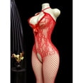 thumbnail image 4 of Women's Sexy Lingerie, Fishnet Bodystocking, Cutout Jacquard Bodysuits Bow, Open Design Leggings, Women's Sexy Lingerie, High Stretch Doll Bodystocking, Valentine's Day Gifts/Anniversaries Perfect, 4 of 5