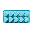 thumbnail image 2 of Sky Blue Heart Silicone Mold – Miyuadkai 10-Cavity Ice Cube Tray for Baking & Candy Making, Easy Demold Flexible Mold for Cookies & Cakes, Spring & Mother's Day Baking, 2 of 8
