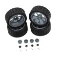 thumbnail image 3 of QccHieUs RC Wheel Rims Rubber Tires Kit Replacement M3 Wheel Nut for 144001 1:12 1:18 Gray, 3 of 9
