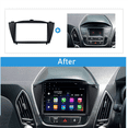 thumbnail image 2 of 5X Double Din Kit de Garniture de Radio de Voiture Cadre d'Installation Panneau DVD Interface Stéréo pour IX35 2010+ 178X102mm, 2 of 7