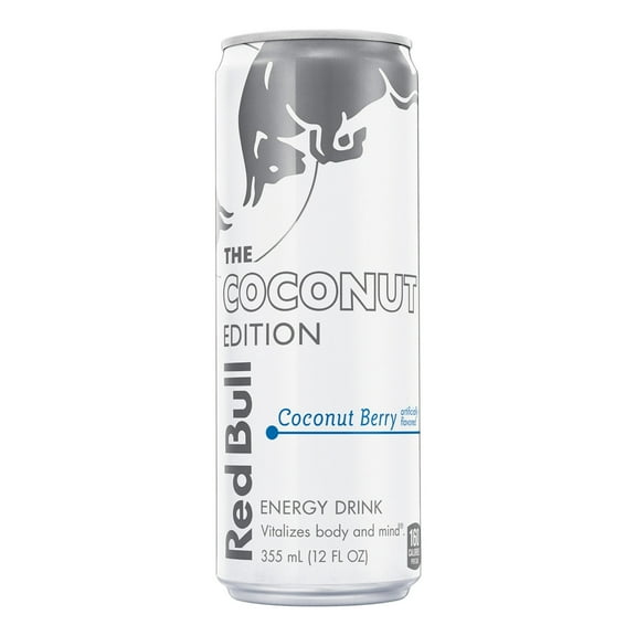 Red Bull Coconut Edition Energy Drink, Coconut Berry, 114mg Caffeine, 12 fl oz Can-Pack Of 6