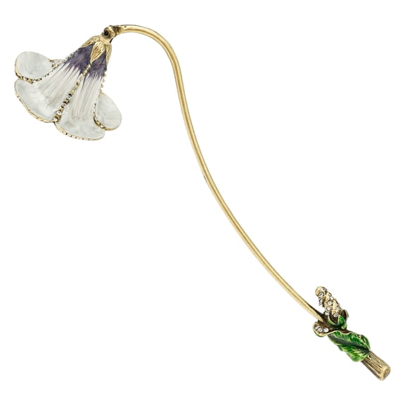Elegant Royal-Style Candle Snuffer with Pearl Inlay, Metal Handle for Safe and Stylish Candle Extinguishing
