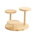 thumbnail image 4 of Tnarru Wooden Riser Display Stand Multi Tier Perfume Holder Stable Organizer Display Rack for Action Figures Cosmetic Models Jewelry, 4 of 8