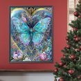 thumbnail image 4 of Pintura de diamante 5D DIY taladro redondo completo Wdftyju mariposa secuestrada decoración del hogar 30x40cm, 4 of 9