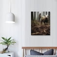 thumbnail image 3 of Nawypu Jesus and Lamb Canvas Wall Art Jesus Running After Lost Lamb Picture Wall Art Canvas Print Christian Home Decor 16x20 inch (Without Text), 3 of 4