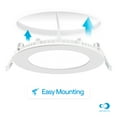 thumbnail image 4 of INFIBRITE 4 Inch 5000K Daylight 9W 750LM Thin LED Ceiling Light Kit, Dimmable, Wet Rated (24 Pack), 4 of 12