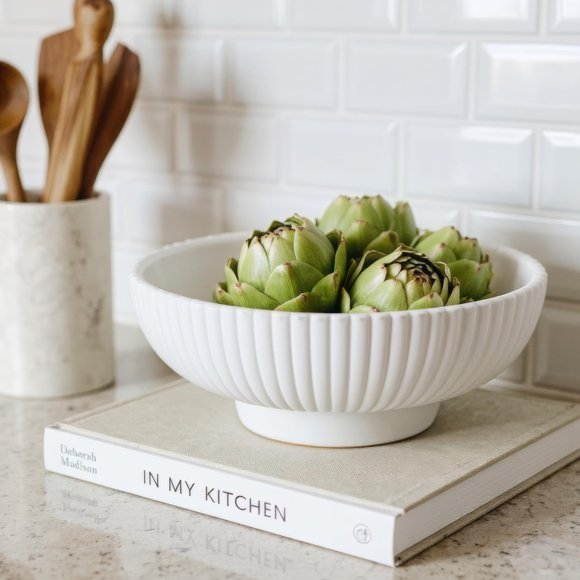 Decorative Concrete Fruit Bowl For Kitchen Counte