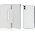 thumbnail image 1 of iphone 7plus/8plus plus Étui Portefeuille en Cuir Grand Boucle Séparable Étui Blanc, 1 of 7