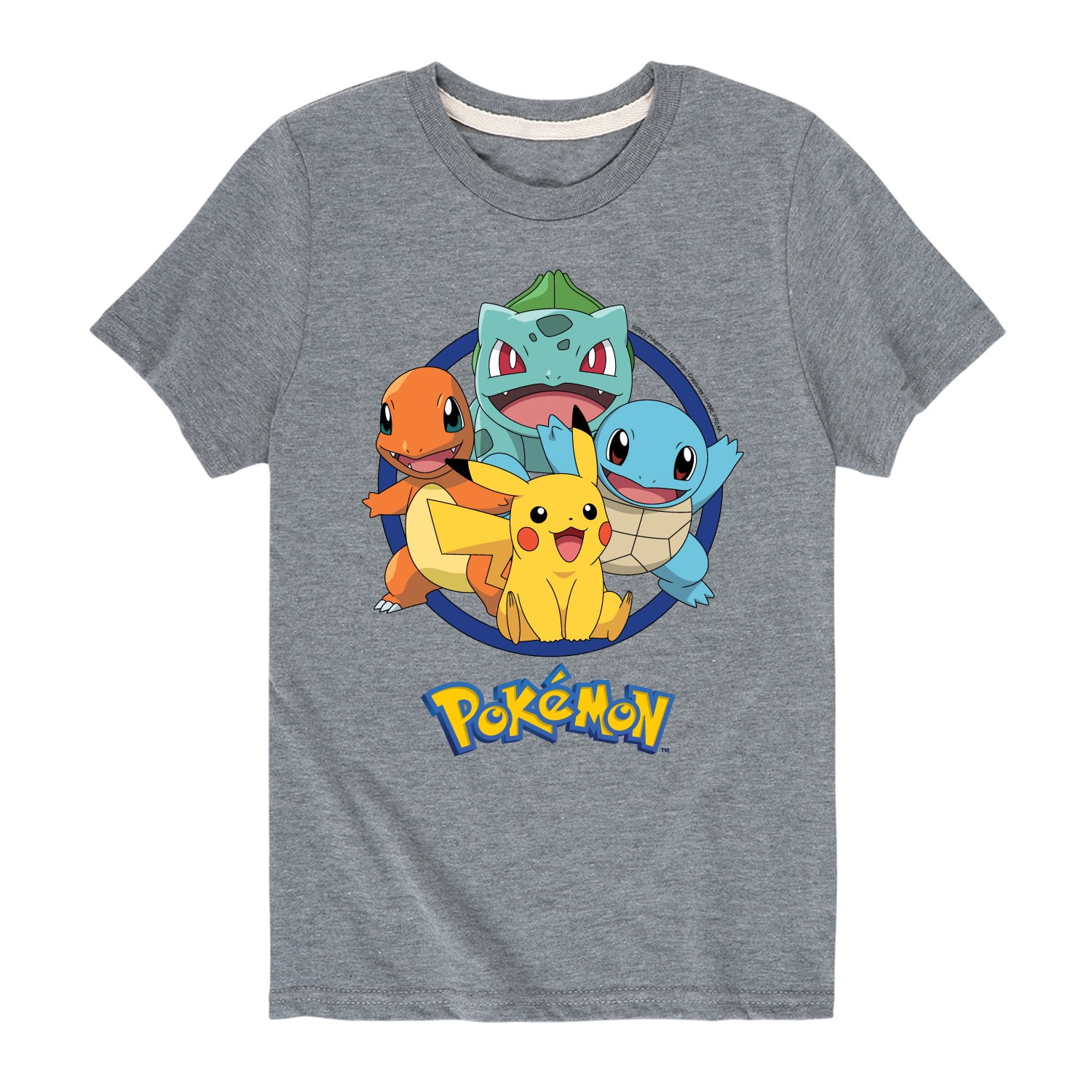 Pokemon - Starter Pokemon - Youth Short Sleeve Graphic T-Shirt ...