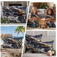 thumbnail image 4 of Outdoor Pillow Covers Abstract Marble Minimalist Art Waterproof Pillow Cases 16x16 Set of 2, Watercolor Stone Stripe Texture Throw Pillow Cover Pillowcase for Patio Balcony Couch Garden, 4 of 9