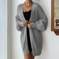 thumbnail image 2 of BLVB Fall Cardigan Sweaters for Women Casual Oversized Slouchy Long Sleeve Open Front Outwear Coats, 2 of 5