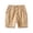 Khaki, variant on Kids Boys 2-8 Years Summer Solid Five Points Cargo Shorts Loose Daily Outwear Casual Bottoms