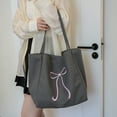 thumbnail image 4 of Bolso hobo elegante Cgtredaw con lazo para Mujer Lona fiesta, 4 of 9