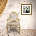 thumbnail image 3 of Gatens, Pamela 12x12 Gold Ornate Wood Framed with Double Matting Museum Art Print Titled - White Peony Bouquet, 3 of 4