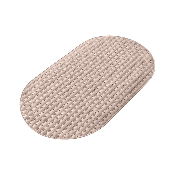 Alfombrilla antideslizante con ventosa especial para baño, alfombrilla ovalada para ducha, alfombrilla de masaje para pies anticaídas