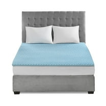 Gracie Mills Mclean Cooling Gel Memory Foam Reversible Mattress Topper - GRACE-6263