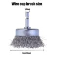 thumbnail image 2 of Compatible avec 4 Pcs Ensemble de Brosse de Coupe de Fil, Brosse de Fil pour Perceuse 1/4 Pouce Arbre, 2 of 5