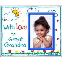 "With Love to Great Grandma" Picture Frame Keepsake Gift for Great Grandparent, Tabletop Display, Holds 3.5 x 5" Photo