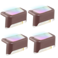 thumbnail image 1 of 4-Pack Solar Step Lights - For Decks, Docks, Steps, Porches, Passages, Stairs, Railings, 1 of 5