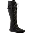 thumbnail image 4 of Minnetonka Men's Front Lace Knee Hi Boot, Black, 9, 4 of 7