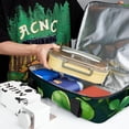 thumbnail image 6 of Saint Patrick's Day Double Layered Insulated Lunch Bag with Two Compartments, Large Capacity, Refrigerated, Hand-Carried - 7.1x11.4x16.1 Inches, 6 of 6