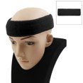 thumbnail image 1 of Black Cotton Sports Headband Exercise Sweatband Elastic Stretch Head Protector, 1 of 3