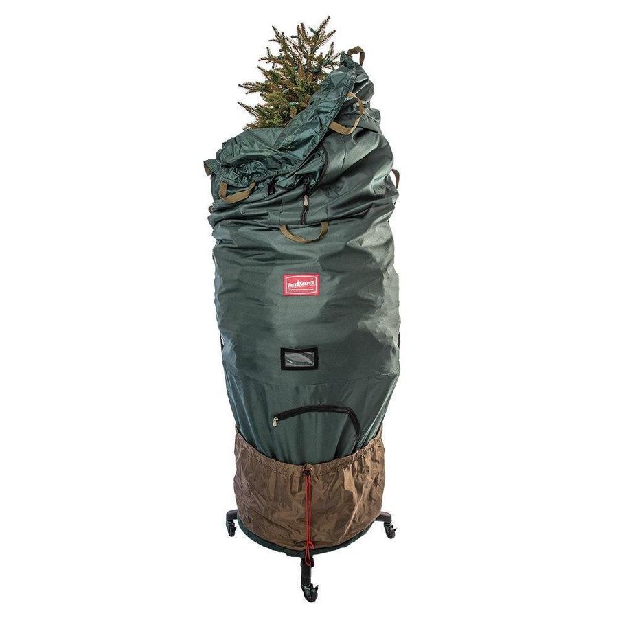 TreeKeeper Large Upright Tree Storage Bag w/ Rolling Tree Stand