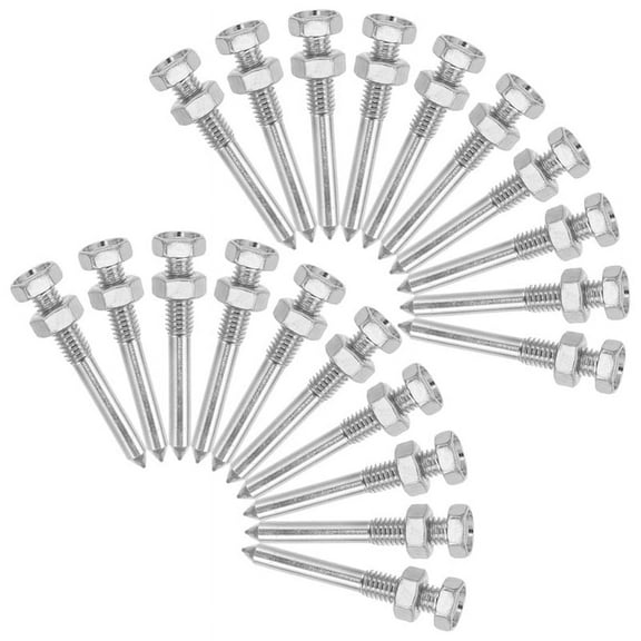 HOT 26pcs Shoes Spikes for Ice Aerator Women Lawn Silver Metal