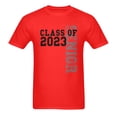 thumbnail image 2 of Senior Class of 2023 T-shirt - Graduation 2023 Short Sleeve Shirt for Men, Funny Graduate Shirt, Red, 2 of 4