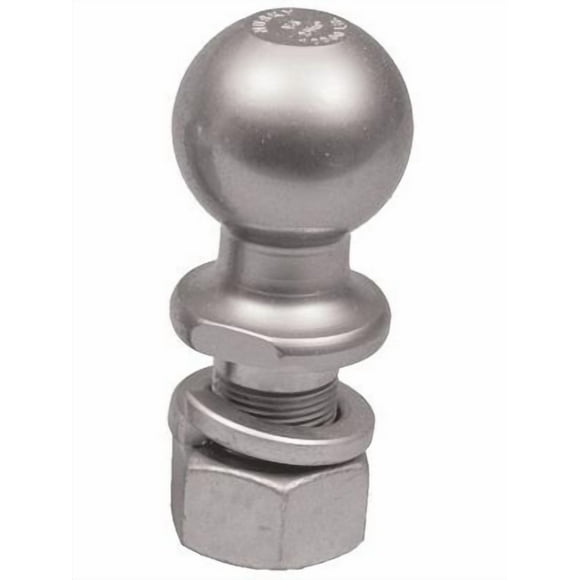 Husky Towing Trailer Hitch Ball 34917 2 Inch Ball; 3500 Pound Gross Towing Capacity; 3/4 Inch Shank Diameter; 1-3/4 Inch Shank Length; Chrome; Steel; Packaged
